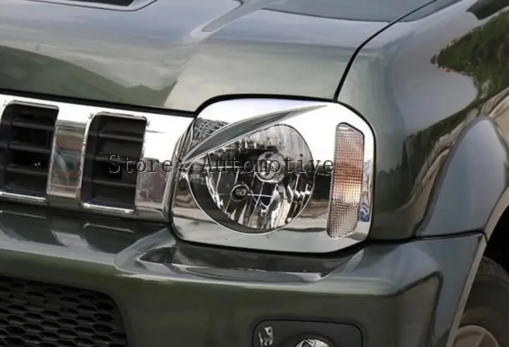 ABS хром Птица Стиль передняя голова светильник крышка для Suzuki Jimny 2012- 2 шт