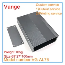 4 шт./лот плоский электронный проект коробка 6063-T5 алюминиевый пластмассовый корпус прибора 69*27*100 мм для модуля PCB продукта