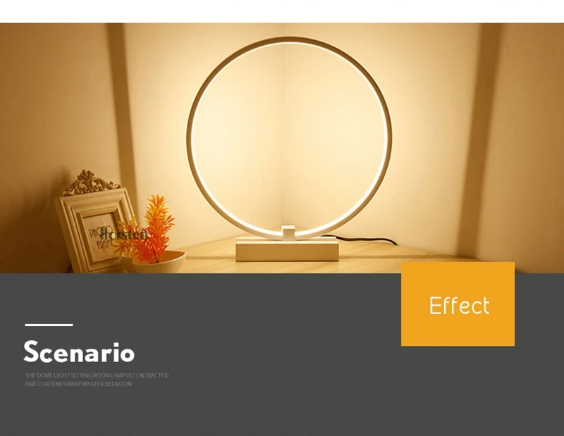 Modern Dia40cm 36W LED Table Lamp For Bedroom Living Room Desk Table Lamps Minimalist Bedroom Bedside Lamp AC 220V (3)