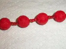 Красный Cinnabar 10 шт круглый резные лакированные бусины модные женские украшения DIY