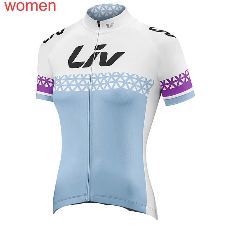 Liv летние женские велосипедные Короткие рукава Джерси нагрудник шорты наборы велосипедная спортивная одежда велосипедная Одежда дышащая быстросохнущая 1103L - Цвет: 6Q