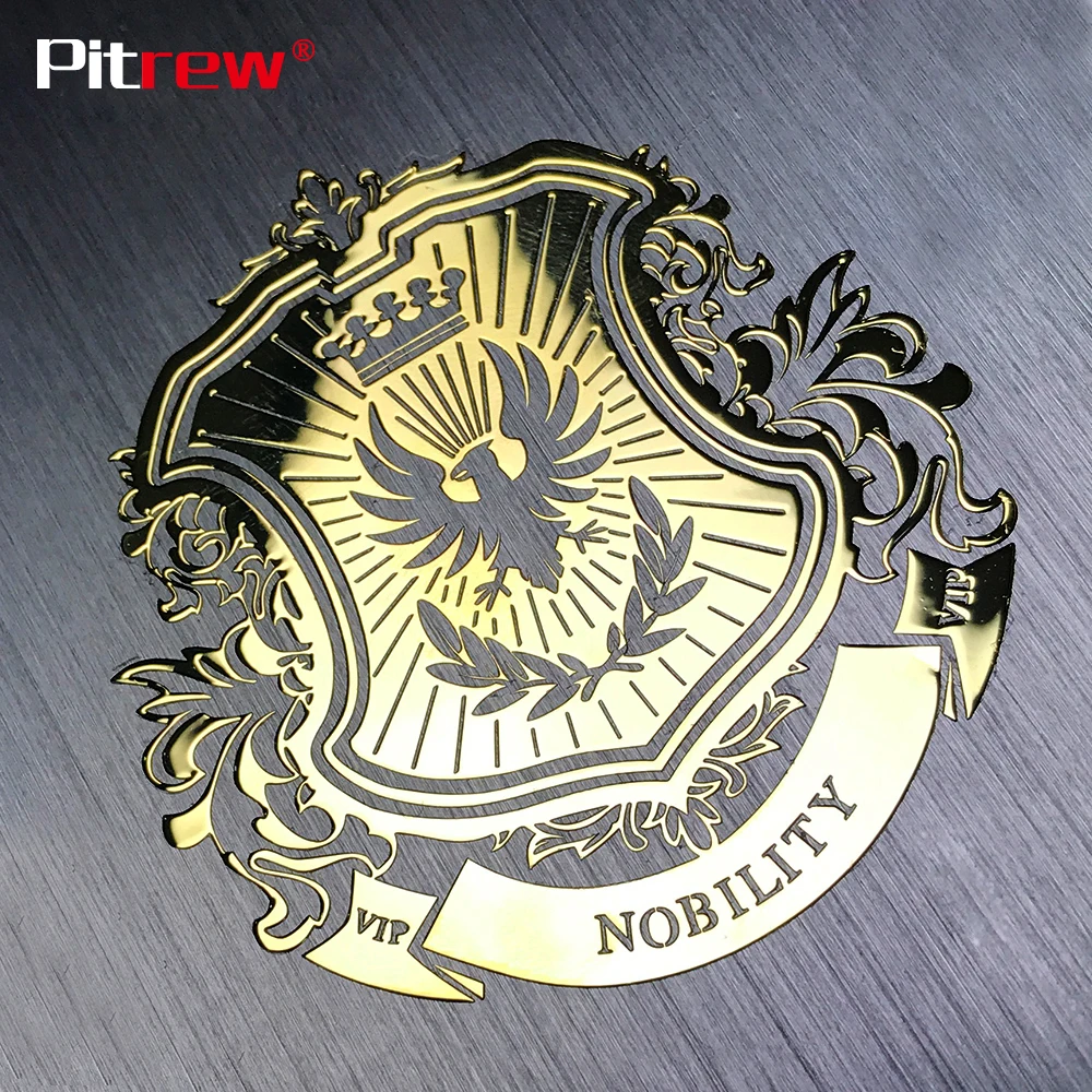 PITREWR 9*8 6 см русский никель металл для стайлинга автомобиля Стикеры ноутбука