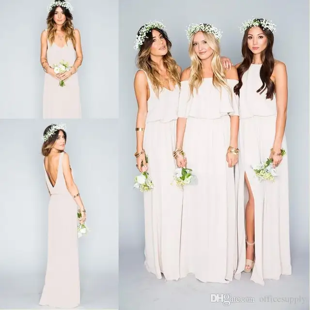 bohemian chic bridesmaid dresses