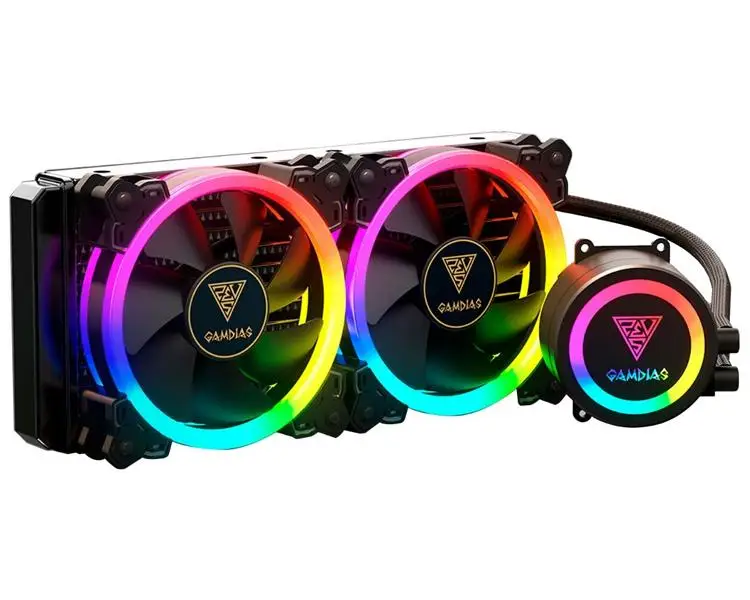 Система жидкого охлаждения RGB CHIONE M1A-240R GAMDIAS | Лампы и освещение