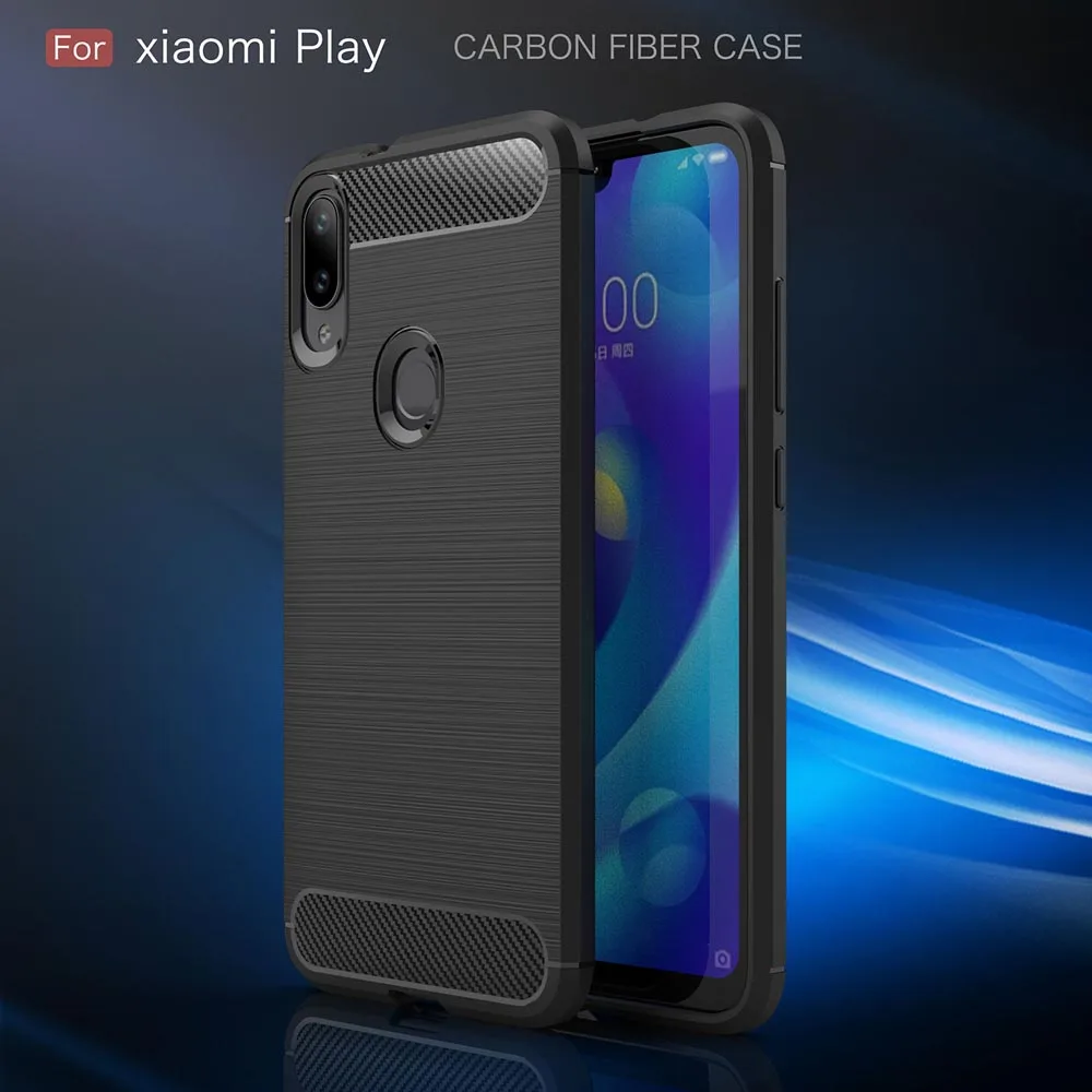 Чехол из углеродного волокна 5 84 дюйма для Xiaomi Mi Play чехол Miplay задняя крышка