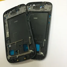 Горячая 5 шт./лот Корпус Рамки передняя рамка Обложка для Samsung Galaxy S3 III i9300 черный, белый цвет синий спереди Корпус 5 шт./лот
