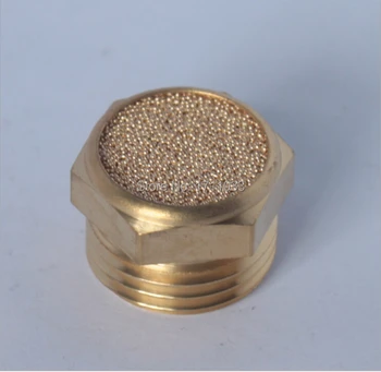 

3/8 pneumatic muffler,brass sliencer