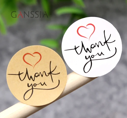 

160Pcs/Lot Dia:2.5cm Lovely Thank You Heart Paper Sticker Bakery Cake Seal Gift Stickers Packing Label Supplies (ss-1604)