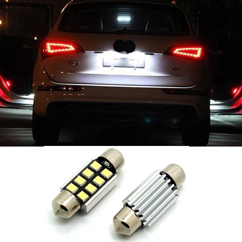 2x CANBUS 36mm C5W LED Number Plate License Light Bulb For Audi A3 A4