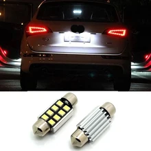 2x CANBUS 36mm C5W LED Number Plate License Light Bulb For Audi A3 A4 8P B5 B6 A6 4B 4F A8 8L D2 TT Q3 Q5 Q7 C7 C6 C5 S4 S2 A2