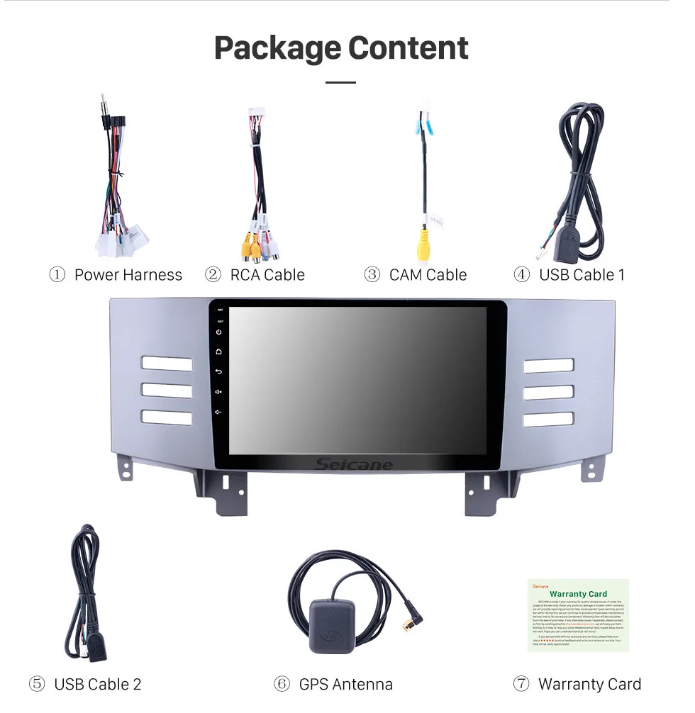 Best Seicane Car Autoradio 9" Android 7.1 HD Navi 2Din GPS For Toyota Old REIZ 2005 2006 2007 2008 2009 Head Unit Multimedia Player 19