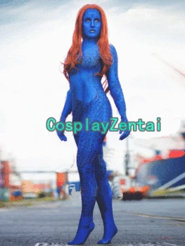 

2017 New costume Spandex Halloween cosplay Freeshipping X-men costume Zentai Suit for Woman