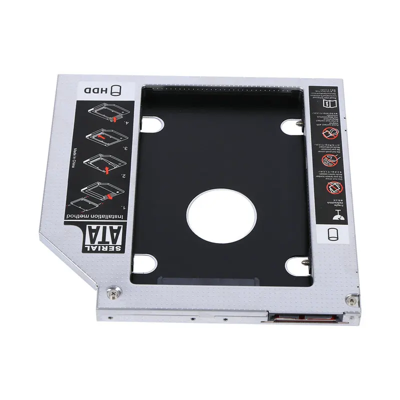 9,5 мм алюминиевый SATA жесткий диск, SSD, корпус жесткого диска Защитный Контейнер для устройств считывания и записи информации оптический DVD адаптер для ноутбука с розничной упаковкой