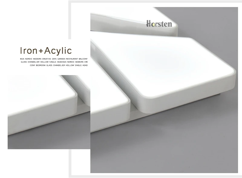 Horsten Modern Creative Acrylic LED Ceiling Lights For Living Room Bedroom Minimalist Black White Ceiling Lamp LED Home Lighting (19)