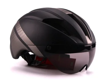 

Aero Ultra-light Goggle TT Road Bicycle Helmet Racing Cycling Bike Sports Safety Helmet TT Timed Road Bike Helmet 8 colors