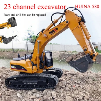 شراءRBR/C هوينا 580 جهاز التحكم عن بعد سيارة محاكاة عشرين ثلاثة قناة 3 في 1 حفارة معدنية كاملة الصبي لتقوم بها بنفسك لعبة