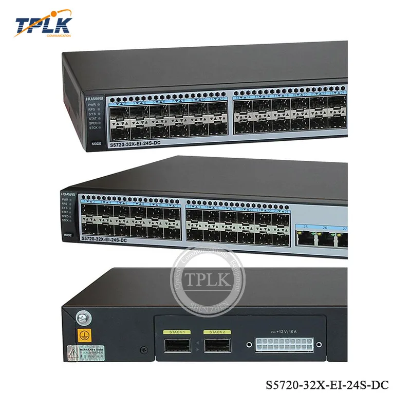 HW S5720-EI коммутатор серии S5720-32X-EI-24S-DC/S5720-32X-EI-24S-AC(24 Гига SFP, 4 порта Ethernet 10/100/1000, 4x10 ГИГ