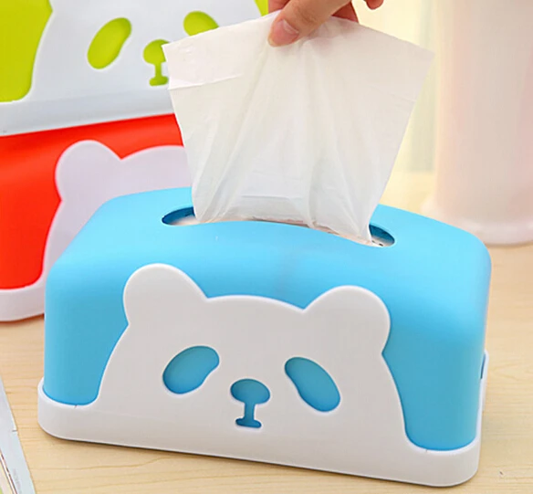 colorful fashion cute panda sheep cylinder tissue kleenex box