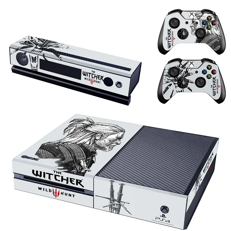 

HOMEREALLY PVC Skin Sticker Classic The WITCHER WILD HUNT Custom Decal Cover For Xbox one Console and 2 Controller Skins