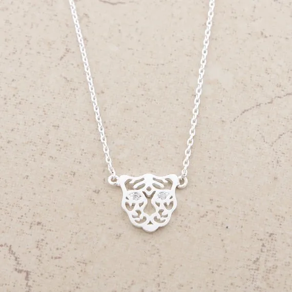 Gold Silver Tiger Necklace 1