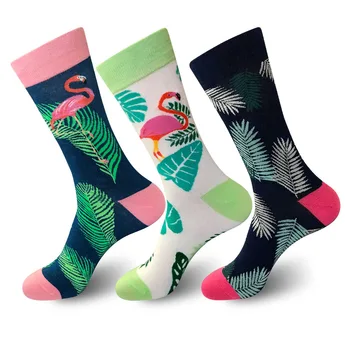 

Happy Funny Men's Socks High Quality Combed Cotton Long Colored Dress Socks Novelty Tube Skateboard Wedding Socks Cool