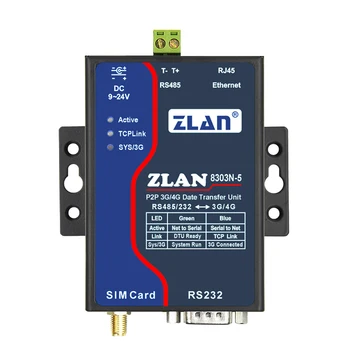 

3G 4G serial server, RS232/485 to 3G/4G converter, ZLAN8303N-5