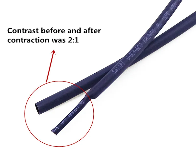 1 м/лот 2:1 черный цвет мм 5 2 3 4 6 термоусадочная трубка|heat shrink tubing 6mm|5mm tubetube |