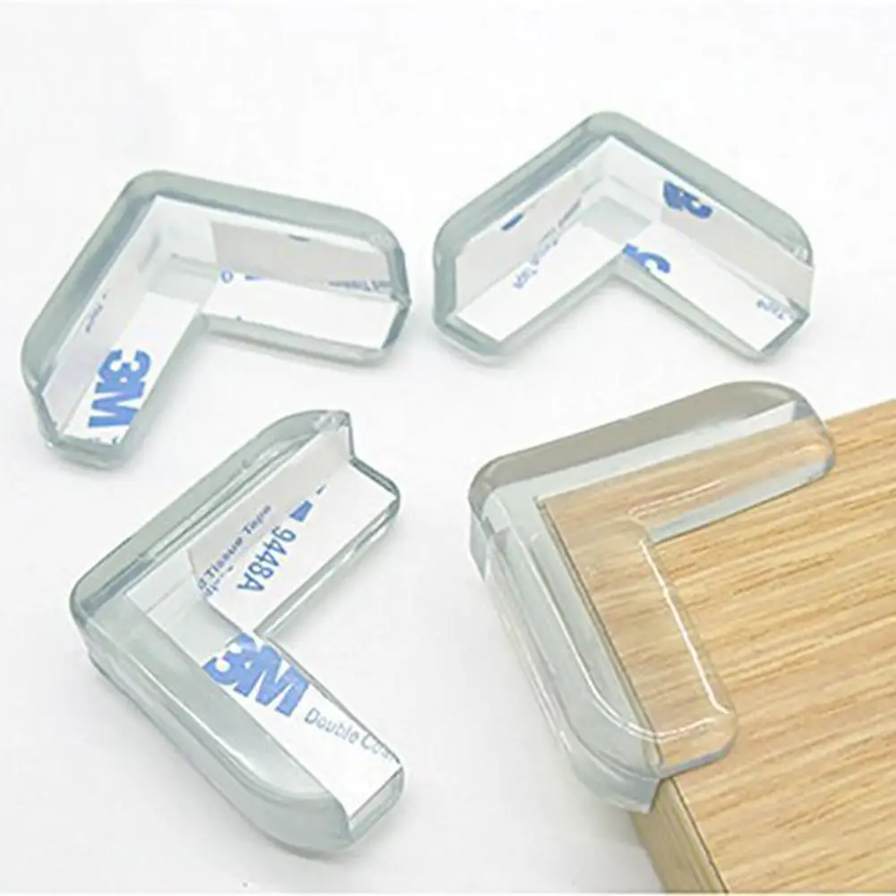 

12 PCS Angles Protectors, Transparent Baby Safety Anti-Shock Corner Protector For Tables And All Furniture Pointed, Soft Corner