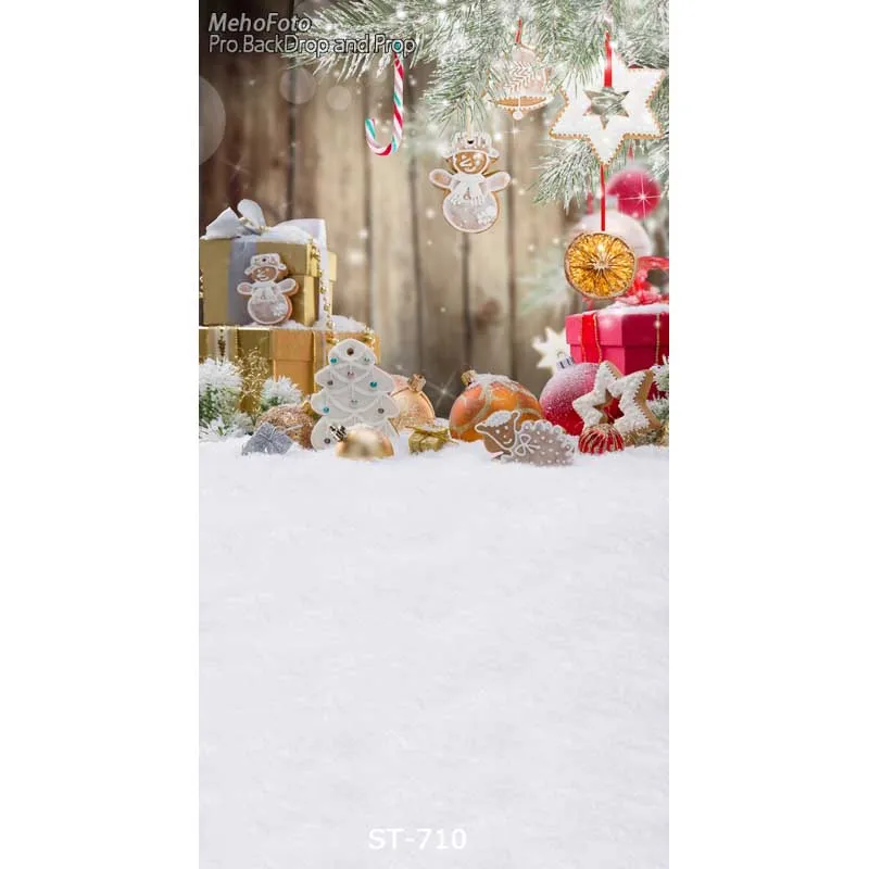 

5X7ft Christmas background Christmas gift computer printed Children Baby Photography Background for Photo Studio ST-710