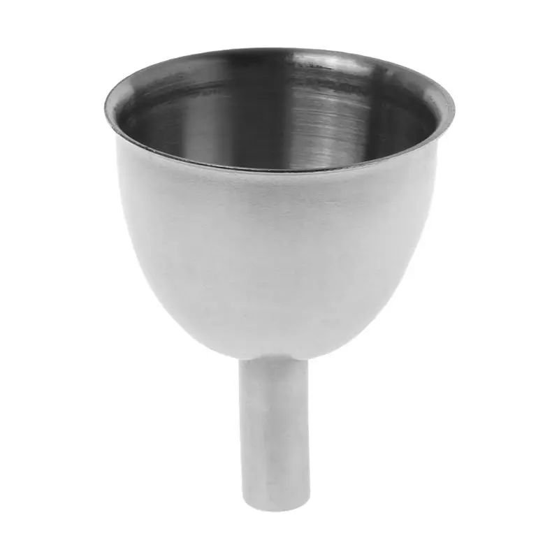 

Portable Wide Mouth Stainless Steel Funnel Flagon Flask Funnels Oil Leak Tools
