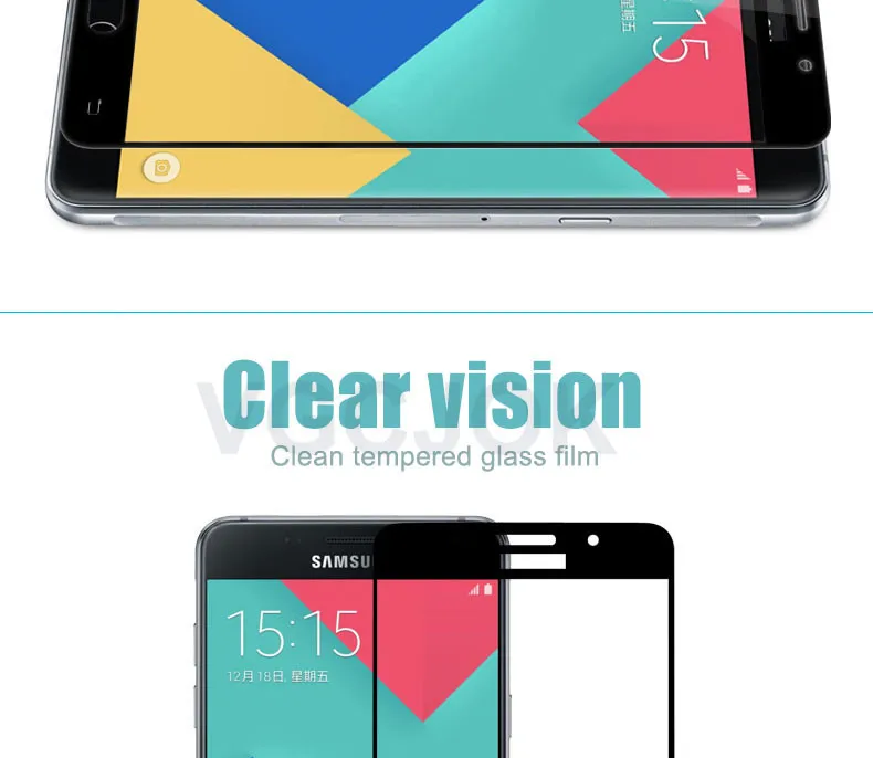 3D полное покрытие из закаленного стекла для samsung Galaxy A3 A5 A7 J3 J5 J7 S7 Защитная пленка для экрана