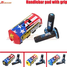 Dirt Pit Велосипед Мотоцикл Мотокросс 1-1/8 'руль pad+ grip Грудь протектор защитный барьер Ручка Бар гонки
