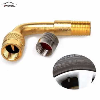 

2 Pcs 90/45/135 Degree Brass Air Valve Stem Schrader Valve With Extension Adapter For Car Truck Motorcycle