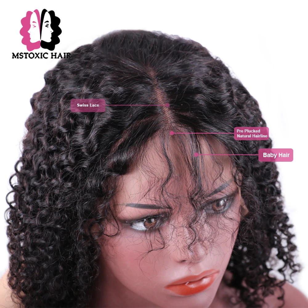 Mstoxic Full Lace Curly Human Hair Wigs For Black Women Remy Lace Front Human Hair Wigs Brazilian Hair Lace Front Wig