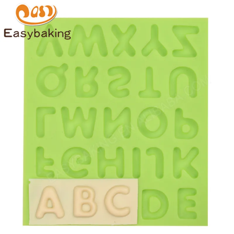 26 Английских Букв Верхние и маленькие силиконовые формы инструменты для