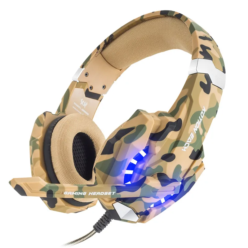 Игровые наушники KOTION G9600 с камуфляжной расцветкой и стереозвуком игровая