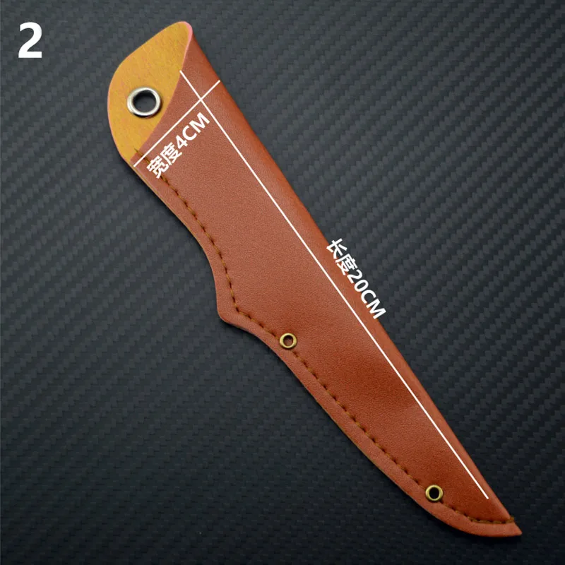 1 шт. высокое качество из искусственной кожи чехол для DIY нож ручка материал прямой нож домашний Фруктовый нож мясник - Цвет: Type 2