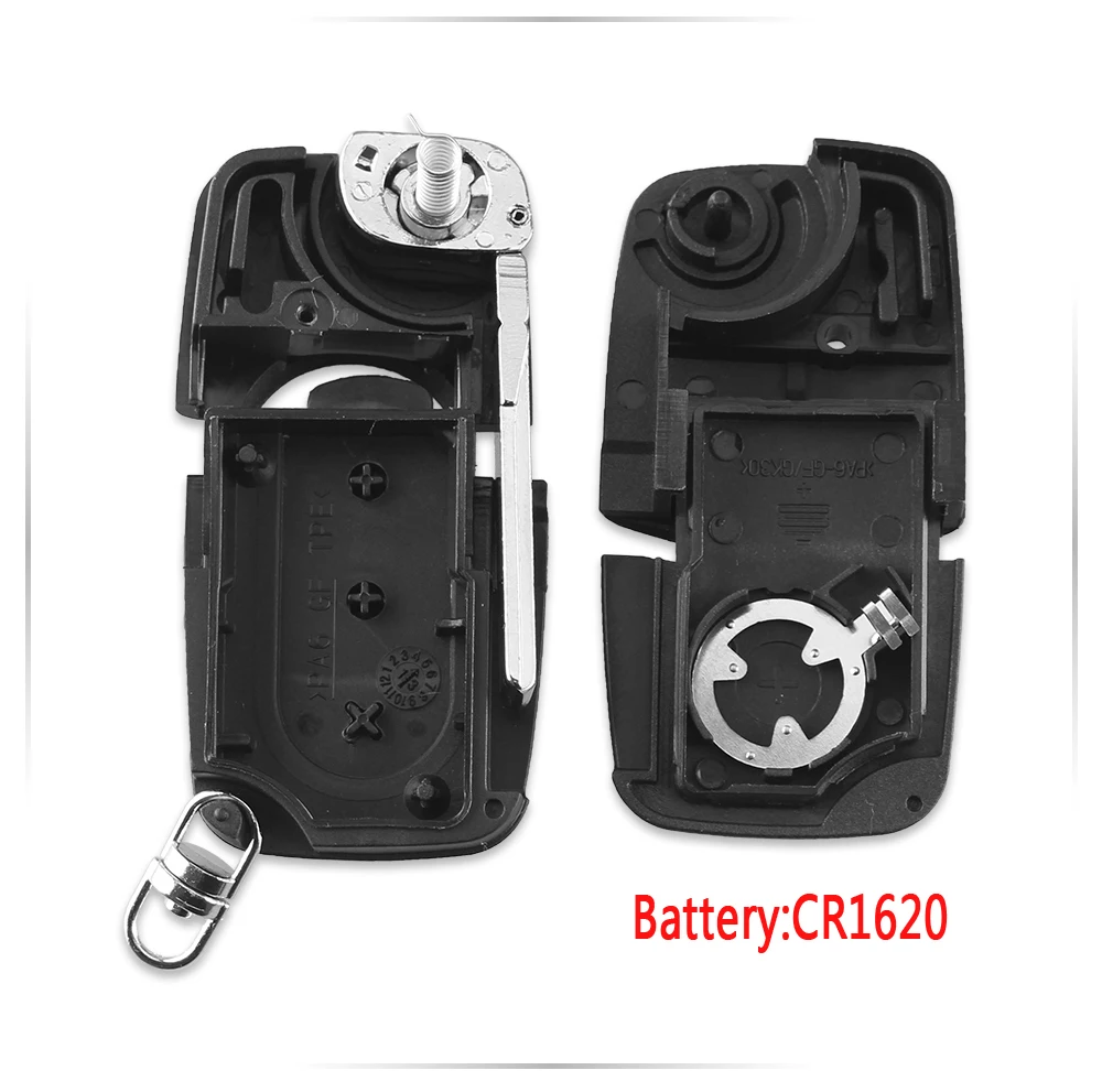 Замена KEYYOU, 3 кнопки, флип-чехол для автомобильного ключа, оболочка, брелок для Audi TT A4 A6 A8 Quattro с лезвием CR1620