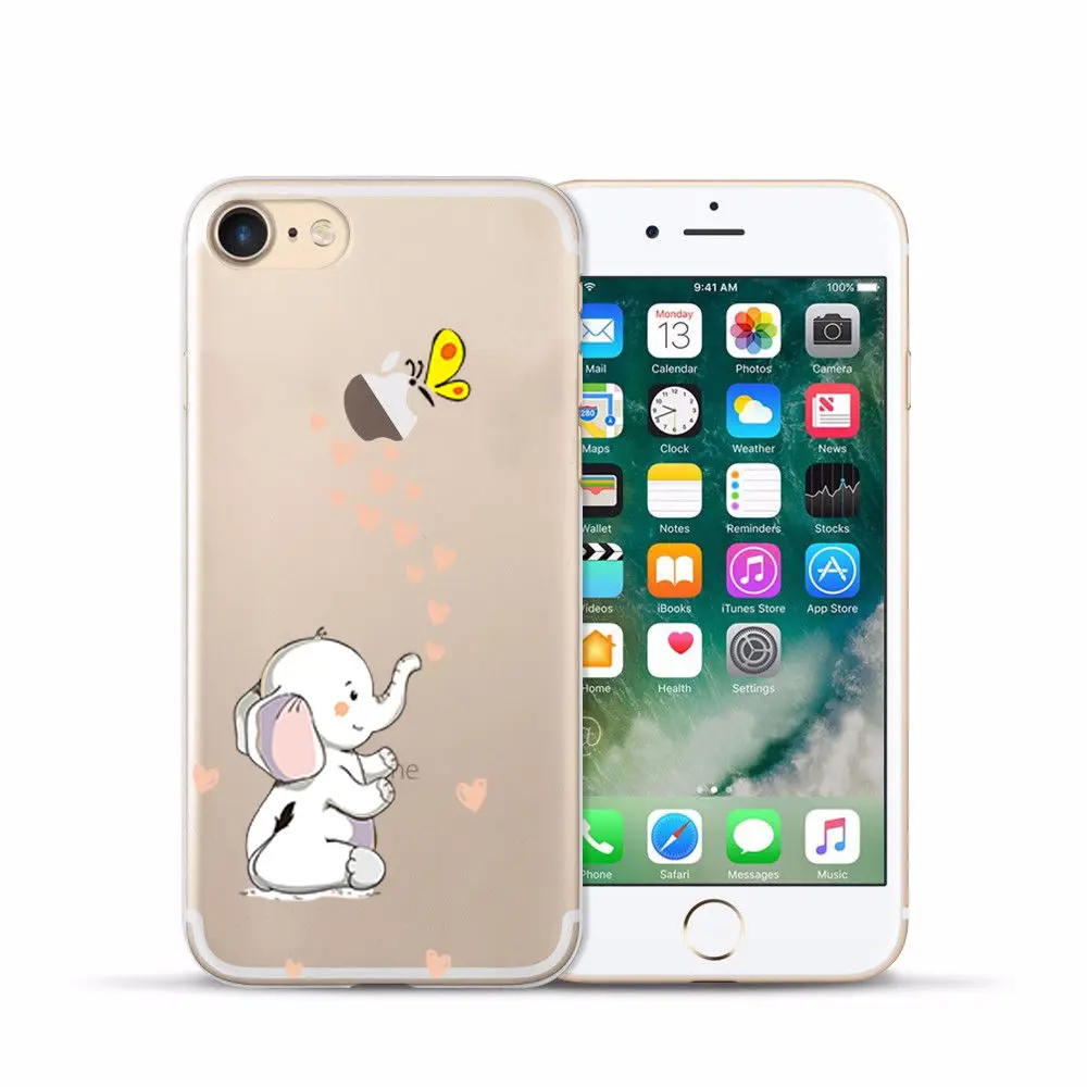 Transparent Silicone Case for Iphone 7 Soft TPU Cover for Iphone 4S 5C 5S SE for Iphone 6s 6 PLUS 7 8 plus X XS XR XS MAX Fundas (6)