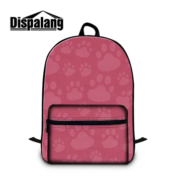 

Dispalang Cotton Backpack for Women Men Multifunctional Large School Bags Cat Paw Printing Travel Bagpack Kids Laptop Backpack