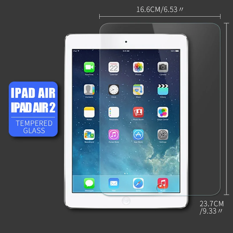 Премиум Закаленное стекло для iPad 2/3/4 Air Air2 Защитная пленка для экрана для iPad Mini 1 2 3 4 Pro 2.5D Прозрачная Передняя пленка - Цвет: For iPad Air Air 2