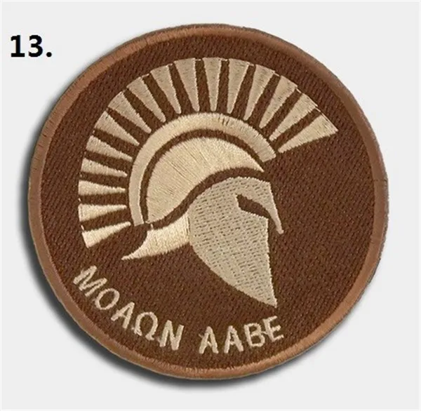 2Pcs Spartan Labe Army Flag USA Tactical Warrior Embroidered Iron-On Sew patch 2Pcs Spartan Labe Army Flag USA Tactical Warrior Embroidered Iron-On Sew patch