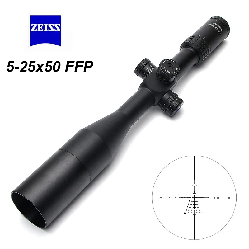 

Zeiss 5-25X50 FFP Tactical Optics Riflescope Side Parallax Hunting Scopes Rifle Scope Mounts For Airsoft Sniper Rifle