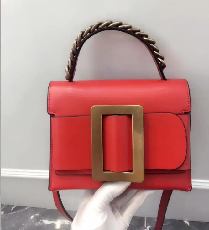 XIAOYAN настоящая кожаная сумка с клапаном, женская сумка на плечо из натуральной кожи, женская кожаная сумка через плечо - Цвет: Red