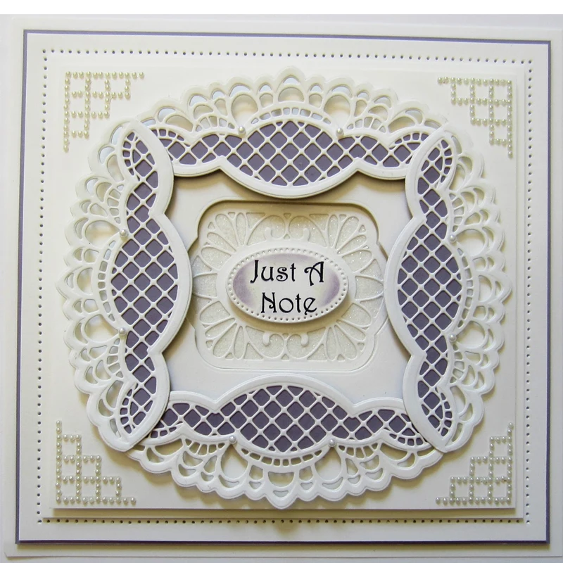 

Check Lace Edge Border Frame Metal Cutting Dies Stencil for DIY Scrapbooking Embossing Valentine Decoration Card Crafts Die Cut
