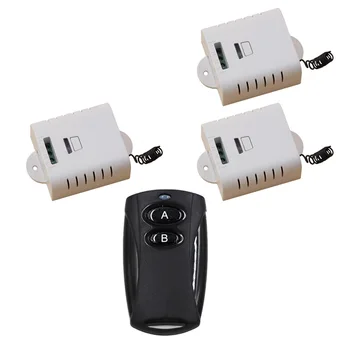 

AC85V 110V 120V 220V 250V 1CH Wireless Remote Control Switch Transmitter with 2buttons Receiver for Appliances Gate Garage Door