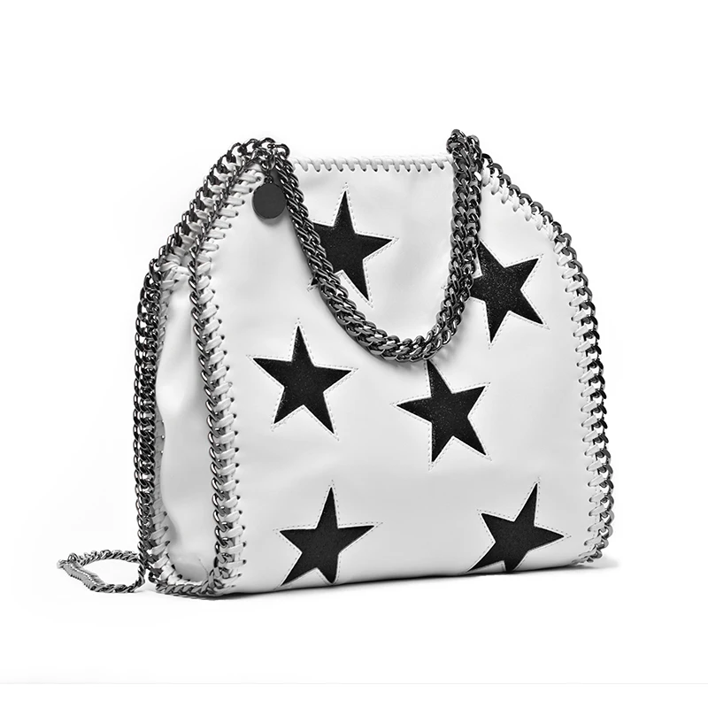 

Newest 3 chains Star Crossbody Bag Famous Brand Design Women Messenger Bag PVC Fold Over Fashion Women Shoulder Bag P808 STAR