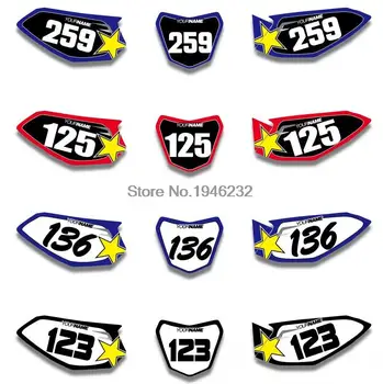 

H2CNC Custom Number Plate Background Graphics Sticker & Decal For Yamaha TTR50 2006 - 2015 2008 2010 2012 2013 2014 TTR 50