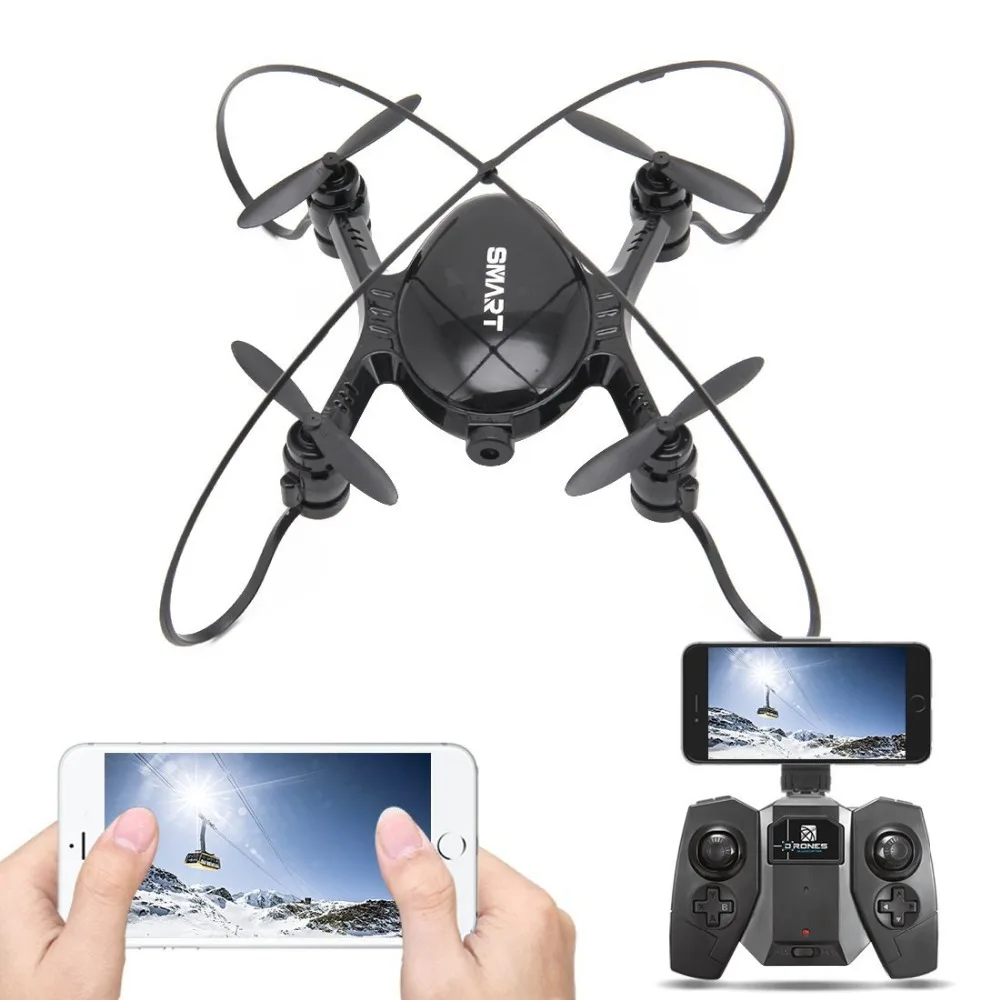 New Smart pocket RC drone toy M7S 2.4G anticollision WIFI FPV real time attitude hold remote control helicopter with HD camera