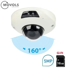 MOVOLS IP Camera Outdoor 5MP IP67 Waterproof 160 degree PoE Security Camera Dome CCTV Nightvision Home Camera